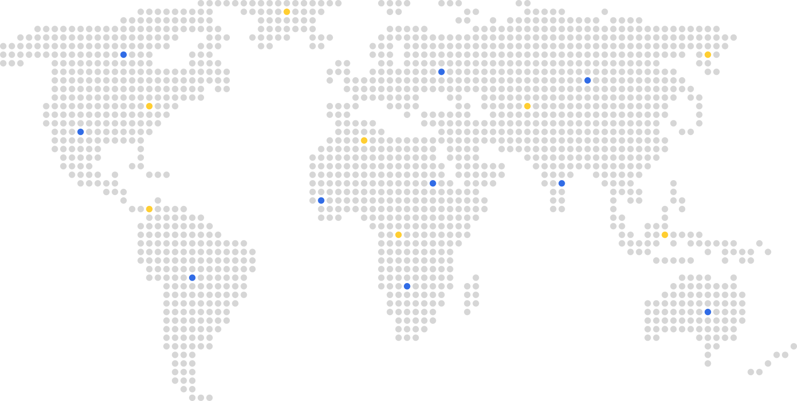 World map with user locations